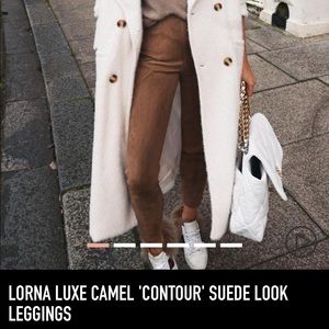 Camel Suede Leggings - Lorna Luxe In the Style